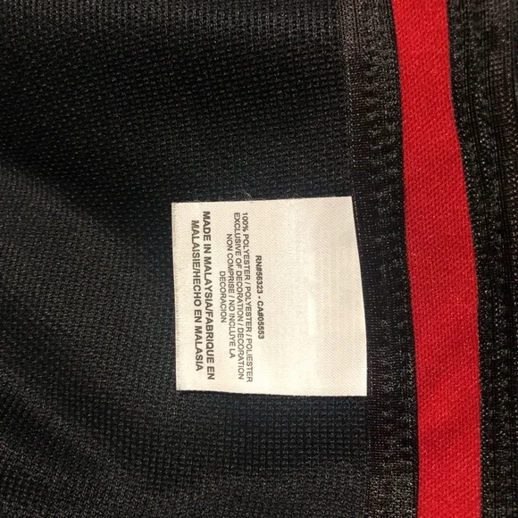 Jordan Mens Jumpman Warm Up Dri-Fit Track Jacket Size M Black Red Full Zip R14